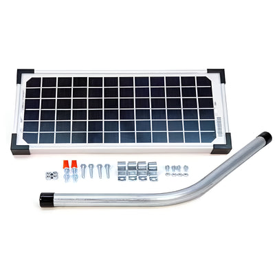 30W Solar Panel Kit for Gate Openers – DIY Install, Replaces AC Transformer, Up to 250ft from Control Box
